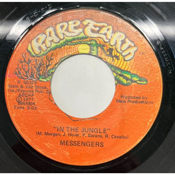 Messengers In the Jungle / Thats the Way a Woman Is 45 Record Garage Rock Psych - Picture 3 of 4